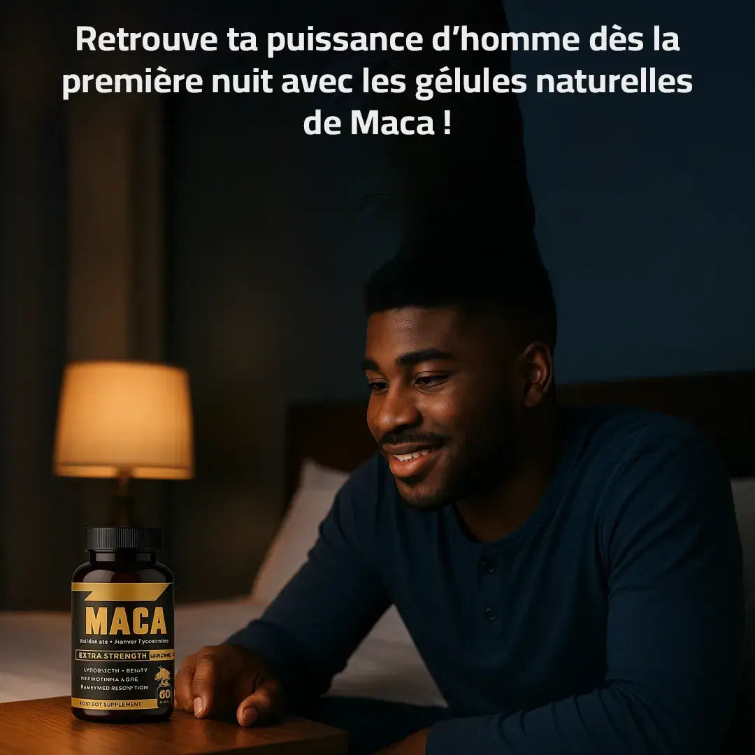 Retrouve ta puissance d’homme avec les gélules naturelles de Maca !
